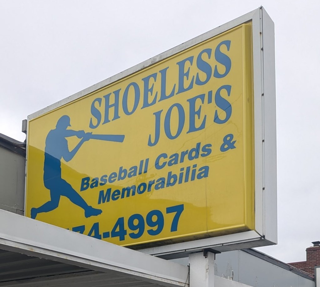 Dan and Kevin Burke at Shoeless Joe's Sports Cards in Cincinnati